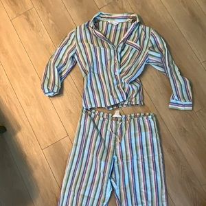 Striped pajama set in medium